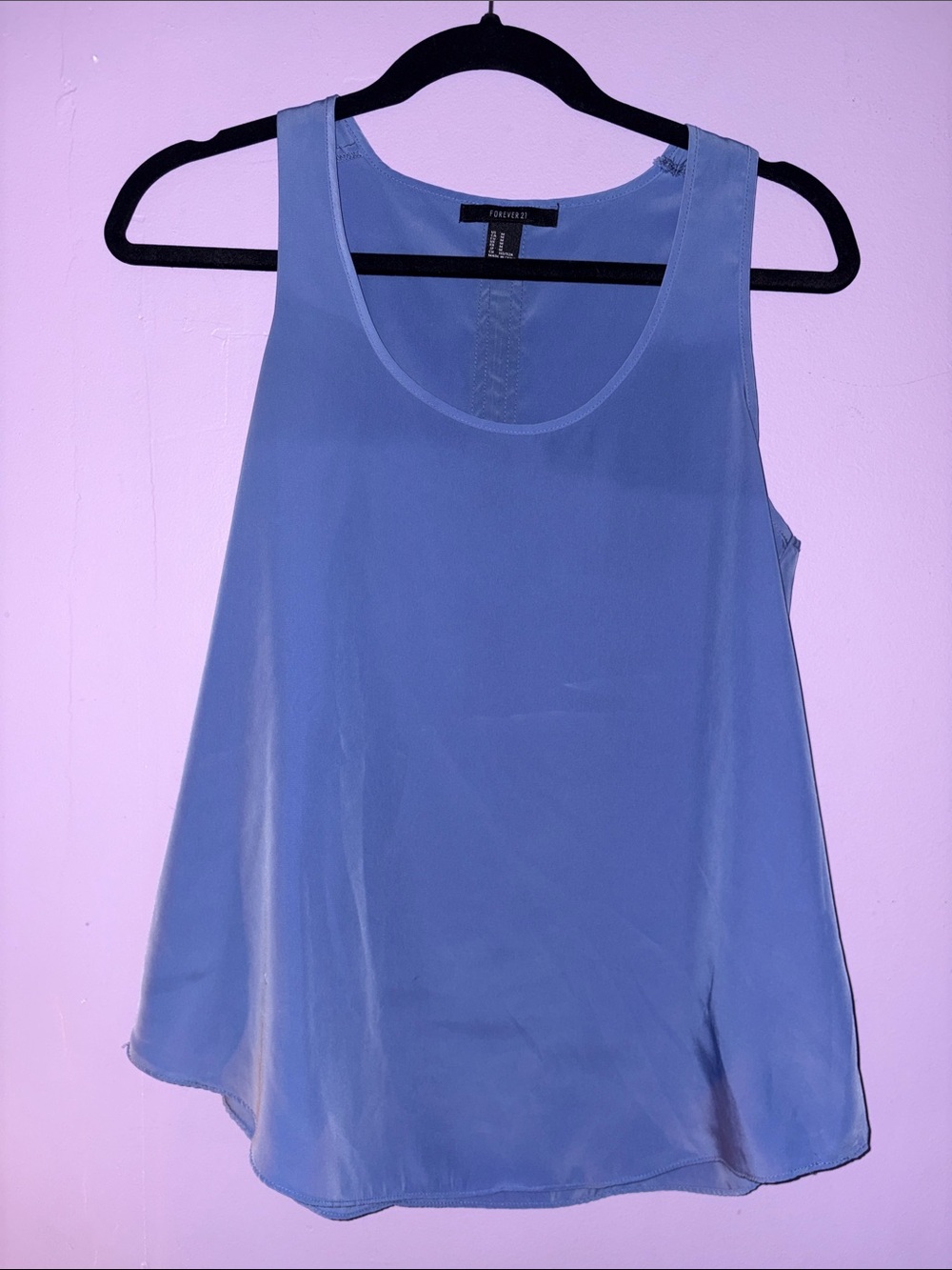 Forever 21 Light Blue A-Line Sleeveless Tank
